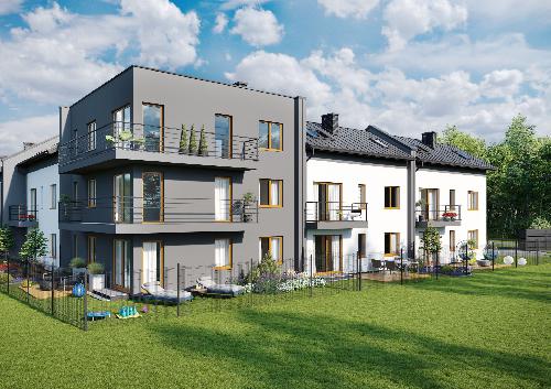 Mieszkania Ząbki ul. Zycha, os. Rajskie Ogrody 82-122 m2