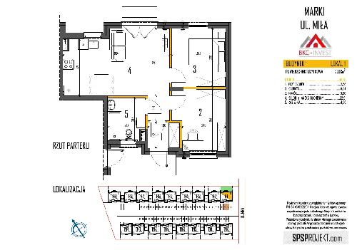 Mieszkania Marki ul. Miła 50-84 m2